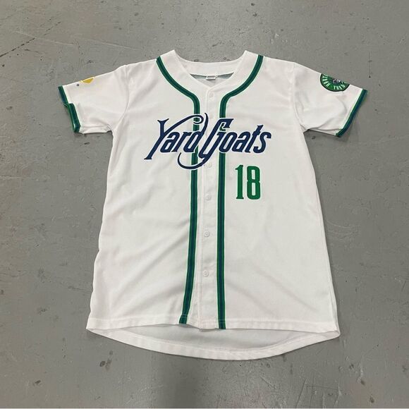 Hartford Yard Goats Youth White Button Down Jersey Size XL - Picture 1 of 4